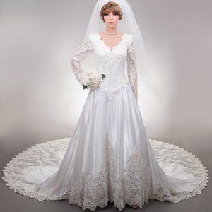 SHOWSTOPPING BEADED WEDDING DRESS